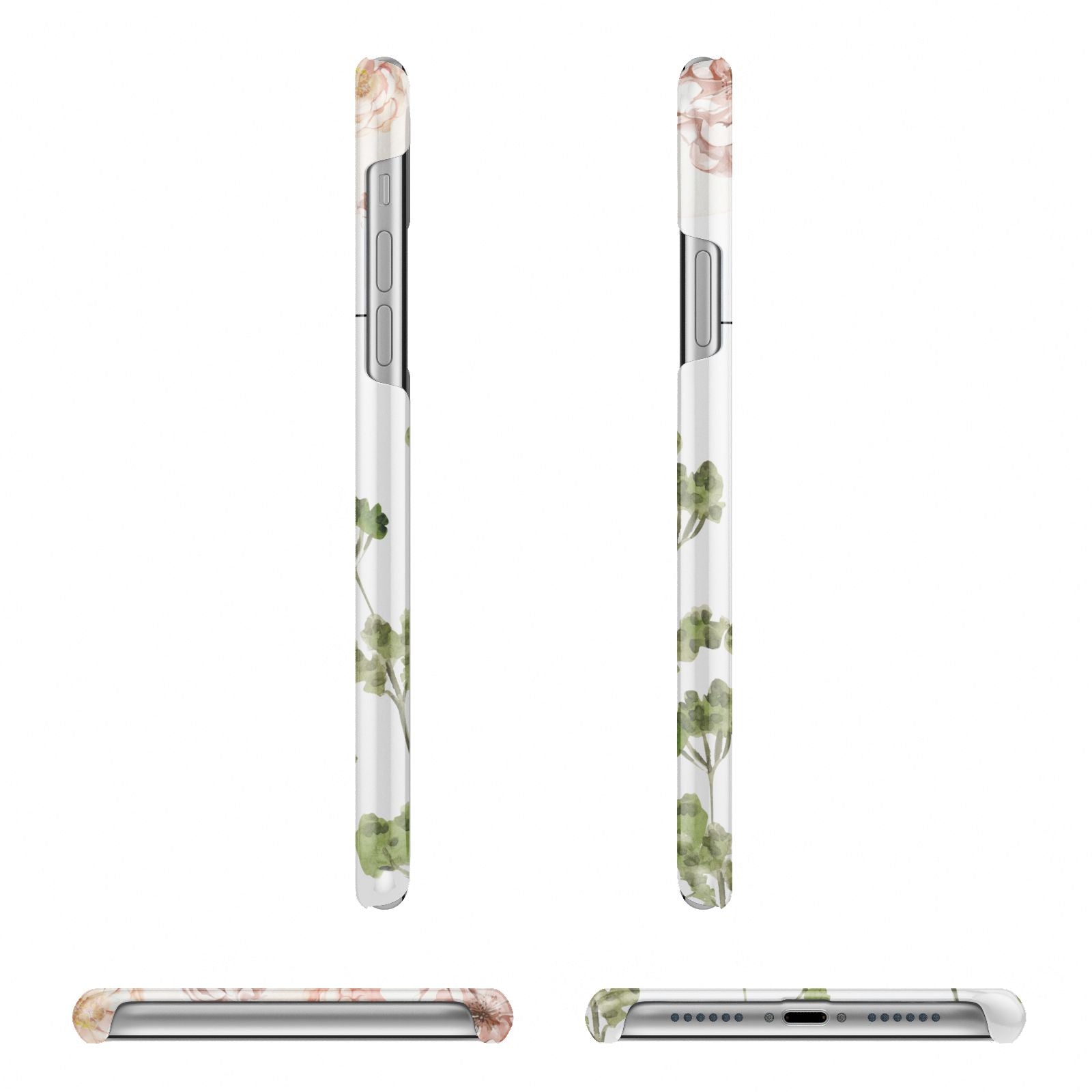 Personalised Names Flowers iPhone 11 Pro 3D Snap Case Angle Images