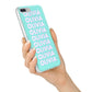 Personalised Names iPhone 7 Plus Bumper Case on Silver iPhone Alternative Image