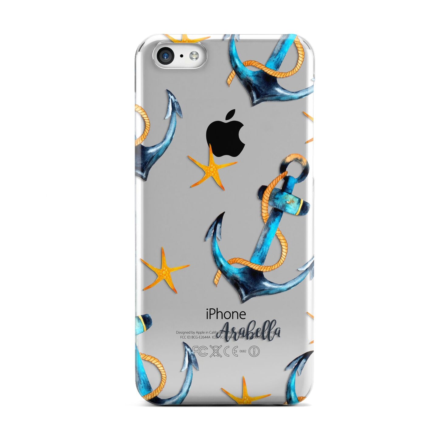 Personalised Nautical Apple iPhone 5c Case