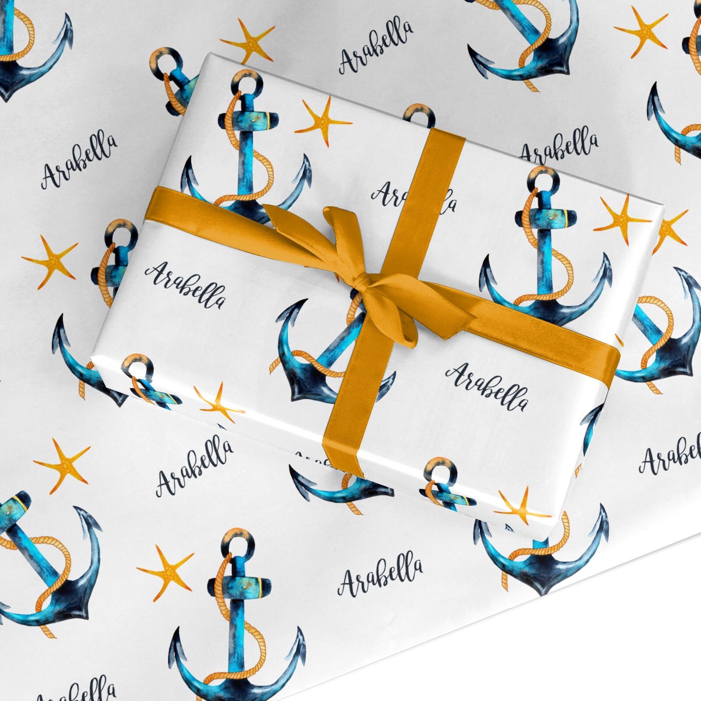 Personalised Nautical Custom Wrapping Paper
