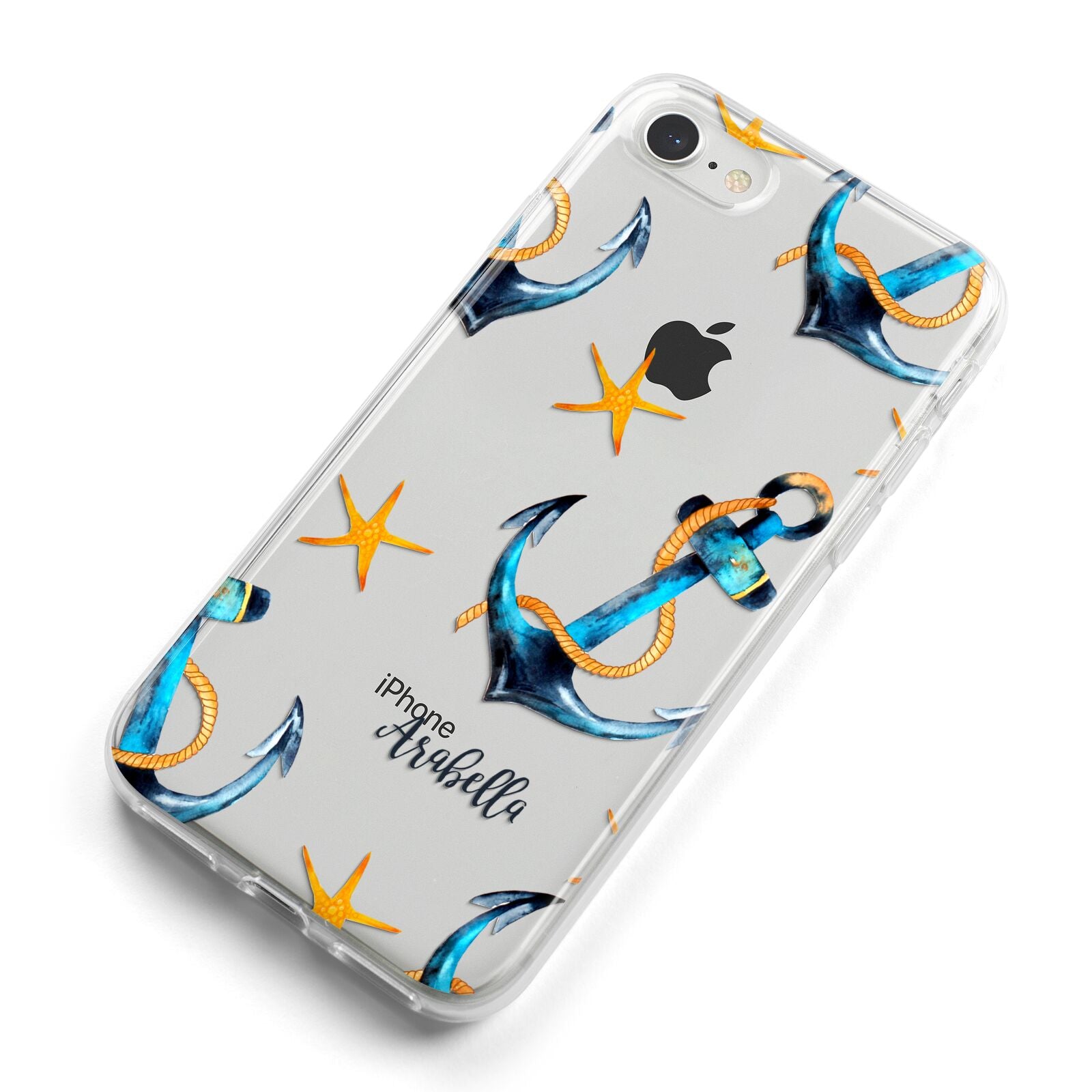 Personalised Nautical iPhone 8 Bumper Case on Silver iPhone Alternative Image