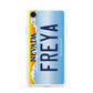 Personalised Nevada License Plate Apple iPhone XR White 3D Tough Case