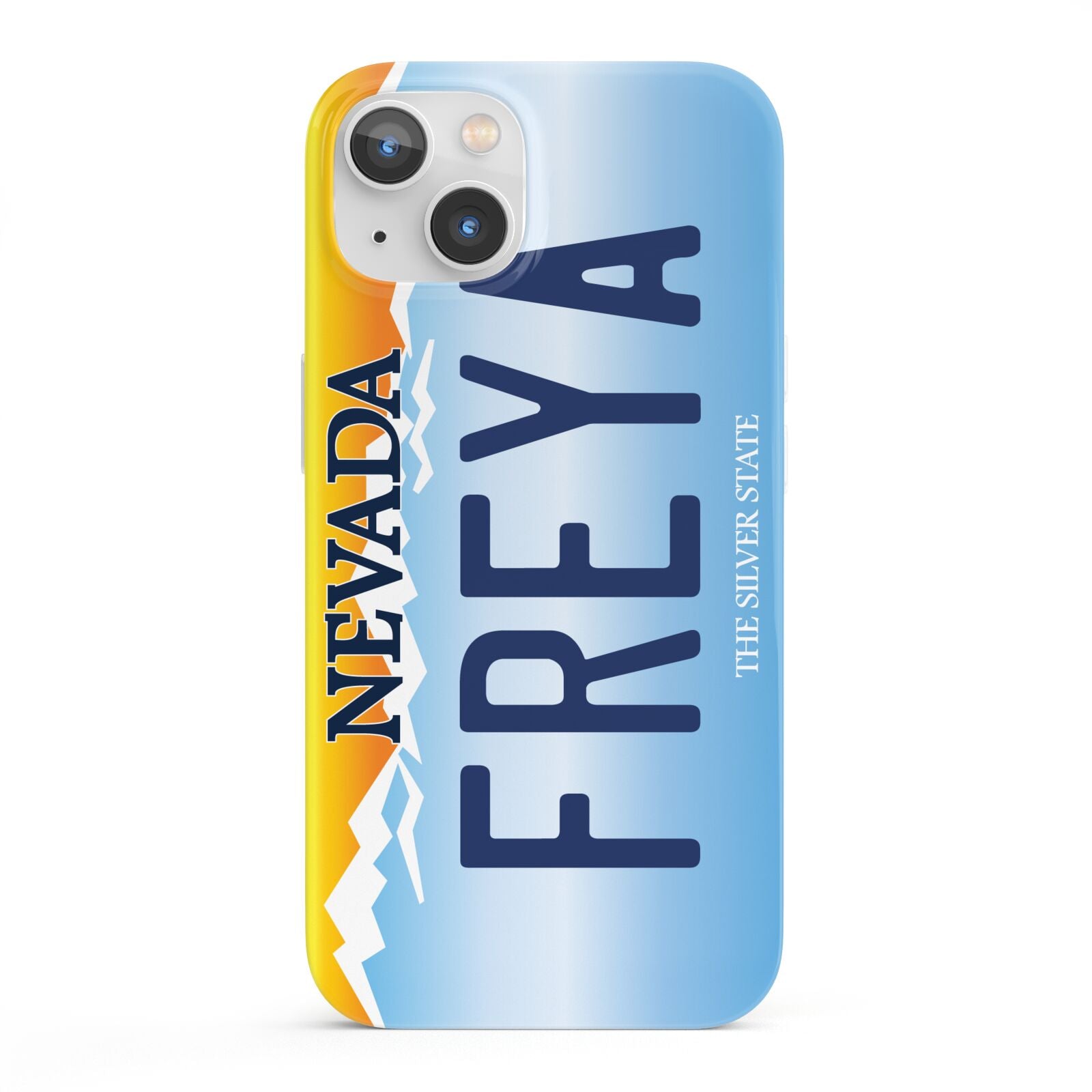 Personalised Nevada License Plate iPhone 13 Full Wrap 3D Snap Case