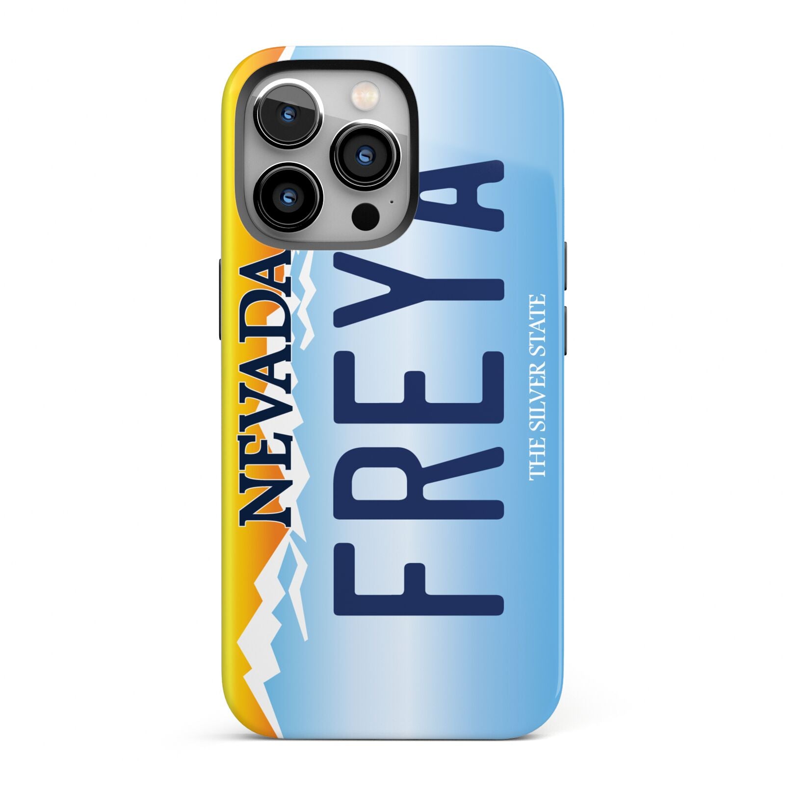 Personalised Nevada License Plate iPhone 13 Pro Full Wrap 3D Tough Case