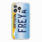 Personalised Nevada License Plate iPhone 13 Pro TPU Impact Case with White Edges