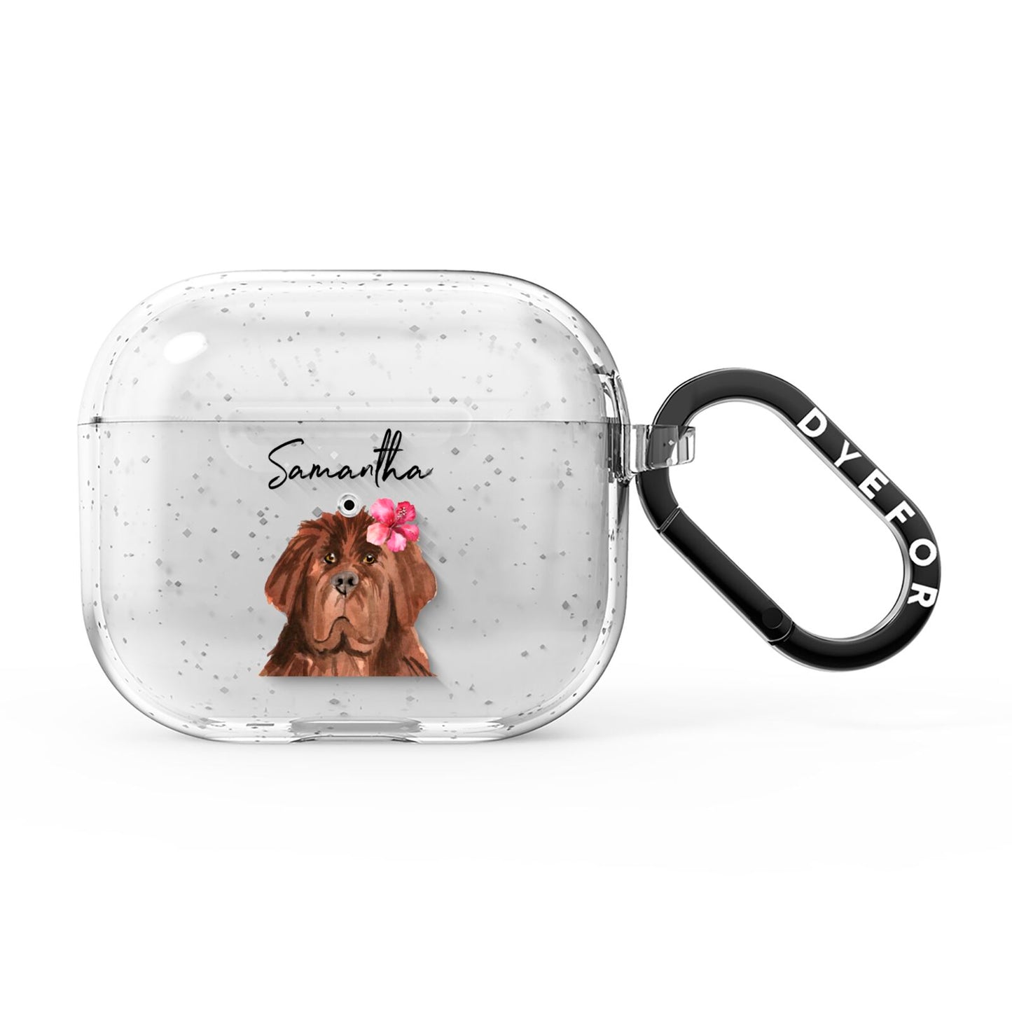 Personalised Newfoundland AirPods Glitter Case 3rd Gen
