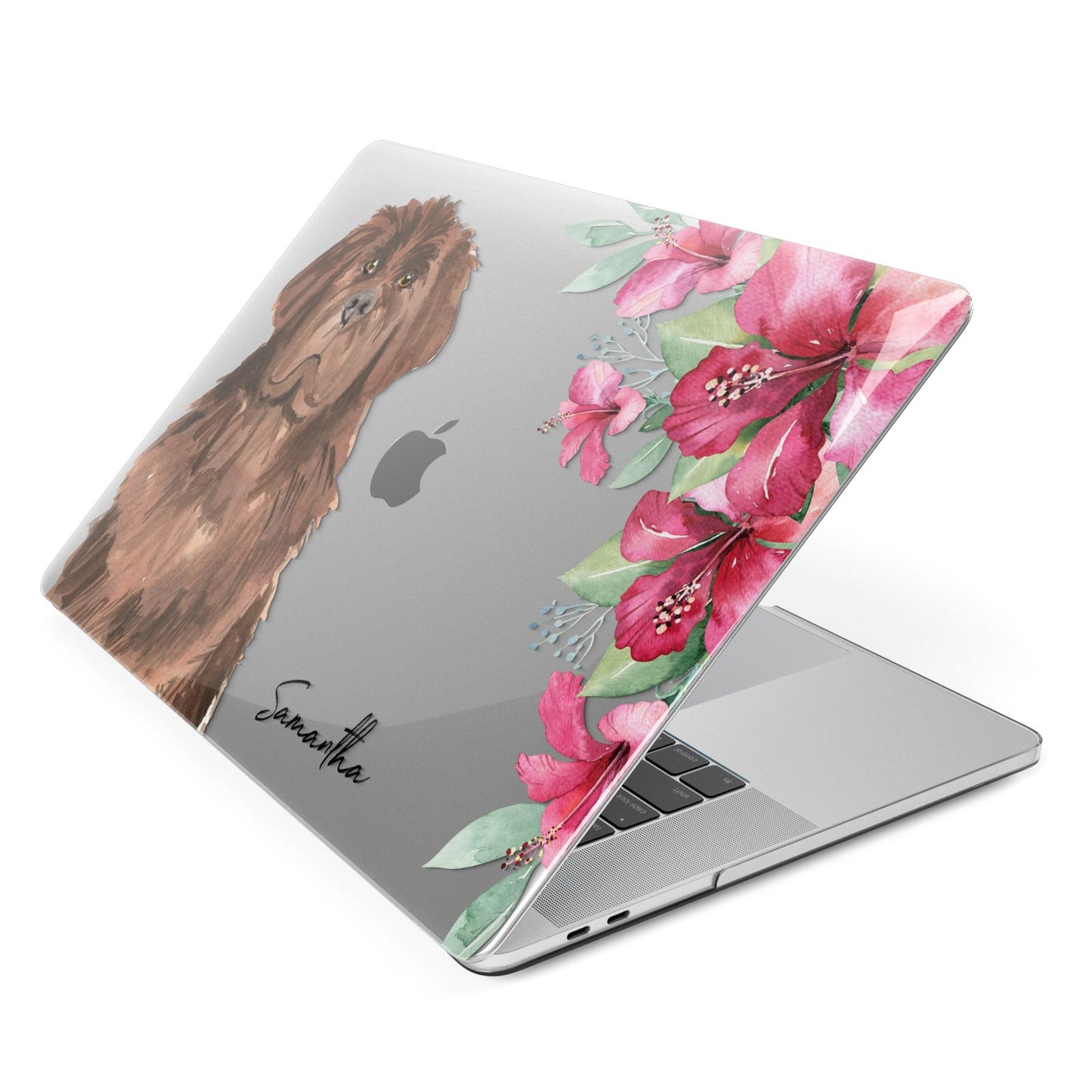 Personalised Newfoundland Apple MacBook Case Side View