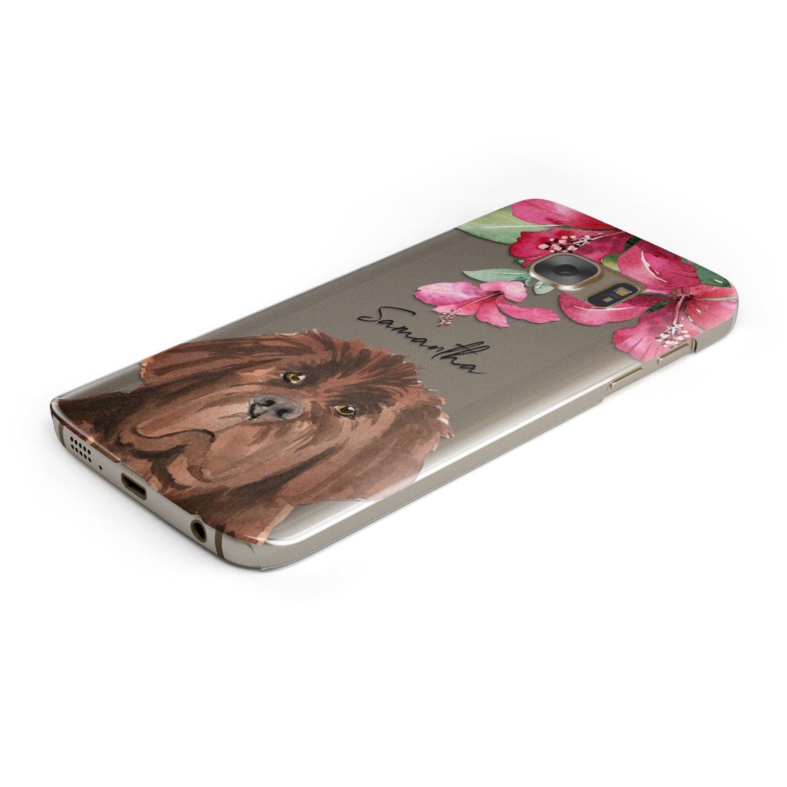 Personalised Newfoundland Samsung Galaxy Case Bottom Cutout