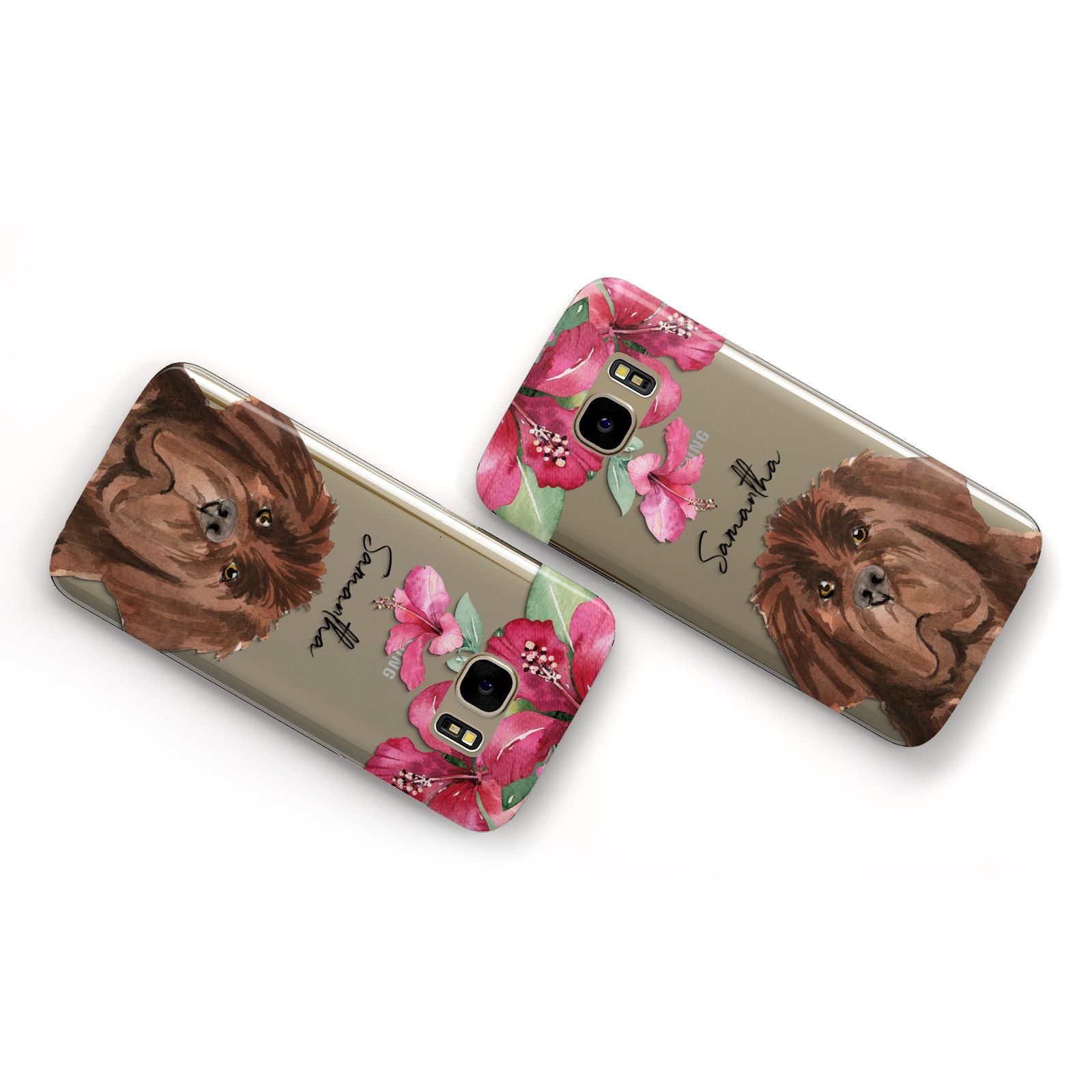 Personalised Newfoundland Samsung Galaxy Case Flat Overview