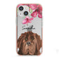 Personalised Newfoundland iPhone 13 Mini TPU Impact Case with Pink Edges