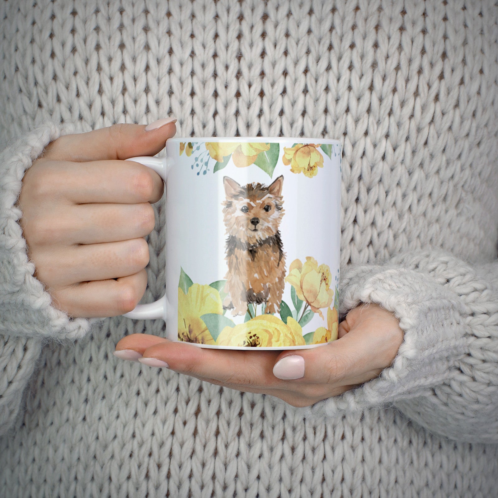 Personalised Norwich Terrier 10oz Mug Alternative Image 5