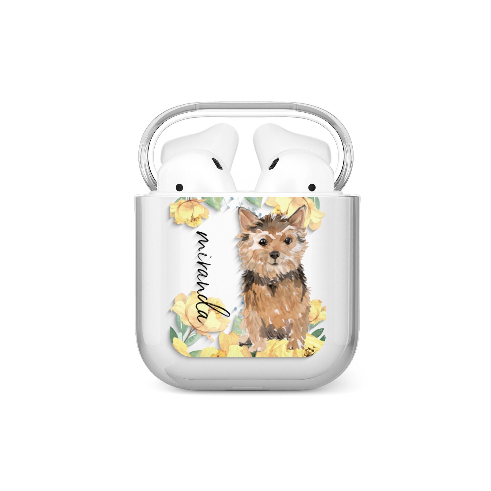 Personalised Norwich Terrier AirPods Case