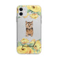 Personalised Norwich Terrier Apple iPhone 11 in White with Bumper Case