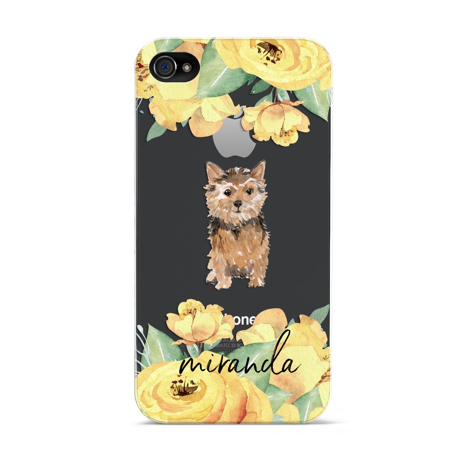 Personalised Norwich Terrier Apple iPhone 4s Case
