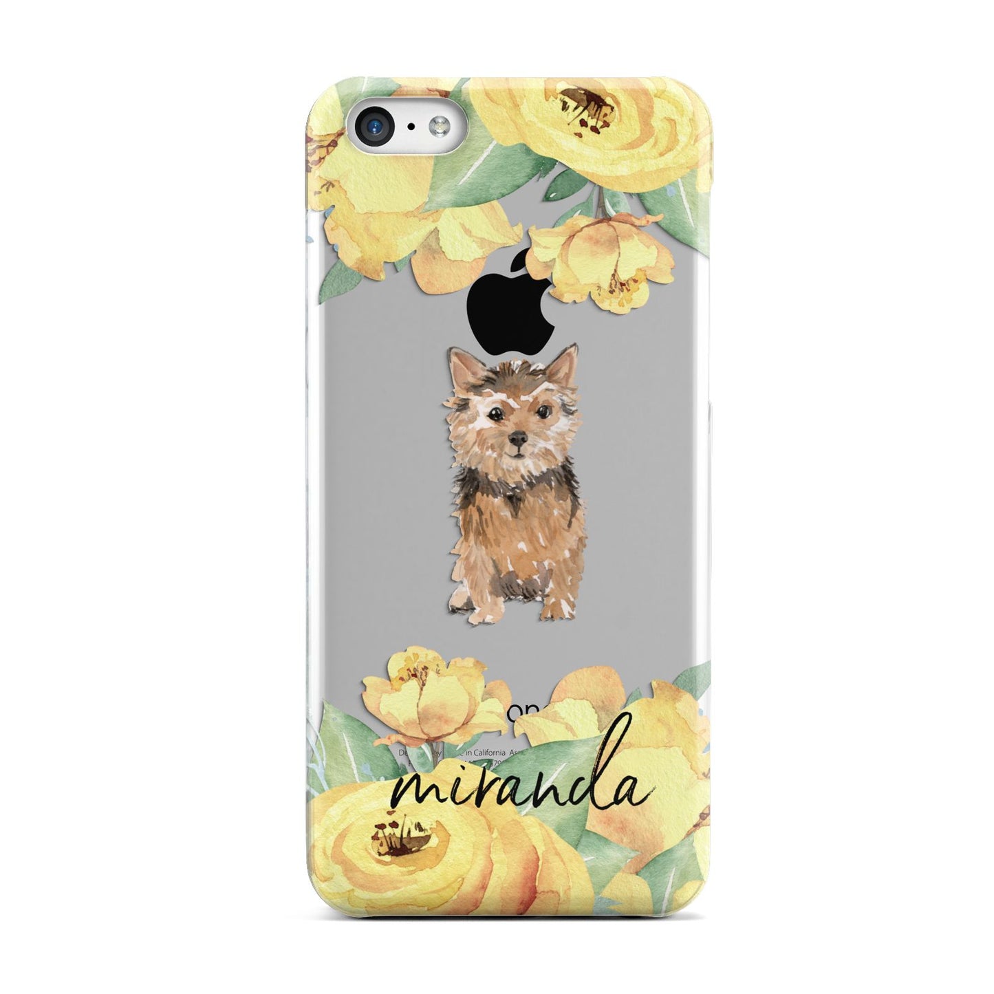 Personalised Norwich Terrier Apple iPhone 5c Case