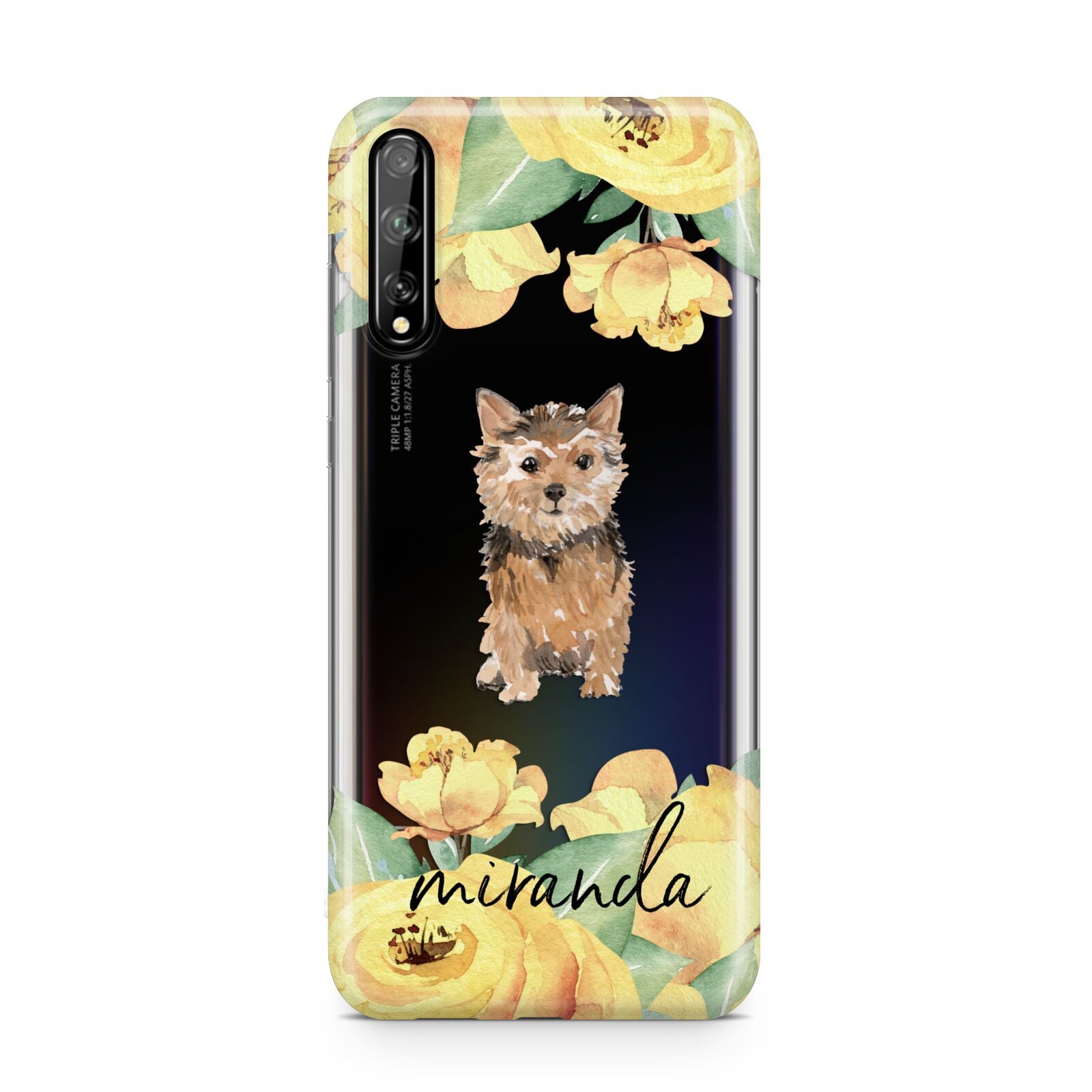 Personalised Norwich Terrier Huawei Enjoy 10s Phone Case