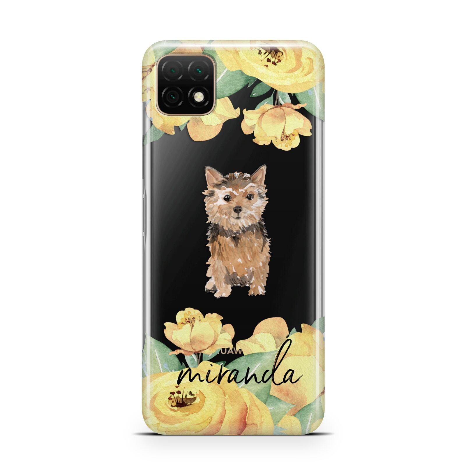 Personalised Norwich Terrier Huawei Enjoy 20 Phone Case