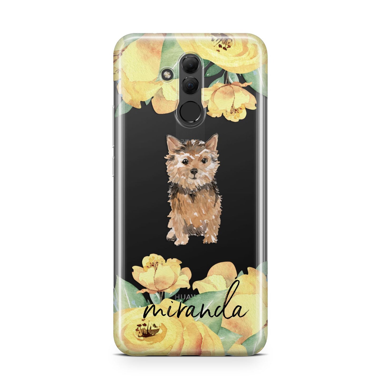 Personalised Norwich Terrier Huawei Mate 20 Lite