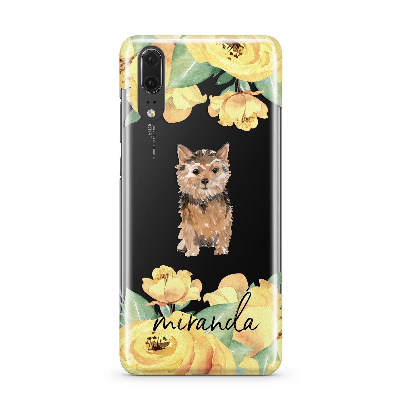 Personalised Norwich Terrier Huawei P20 Phone Case