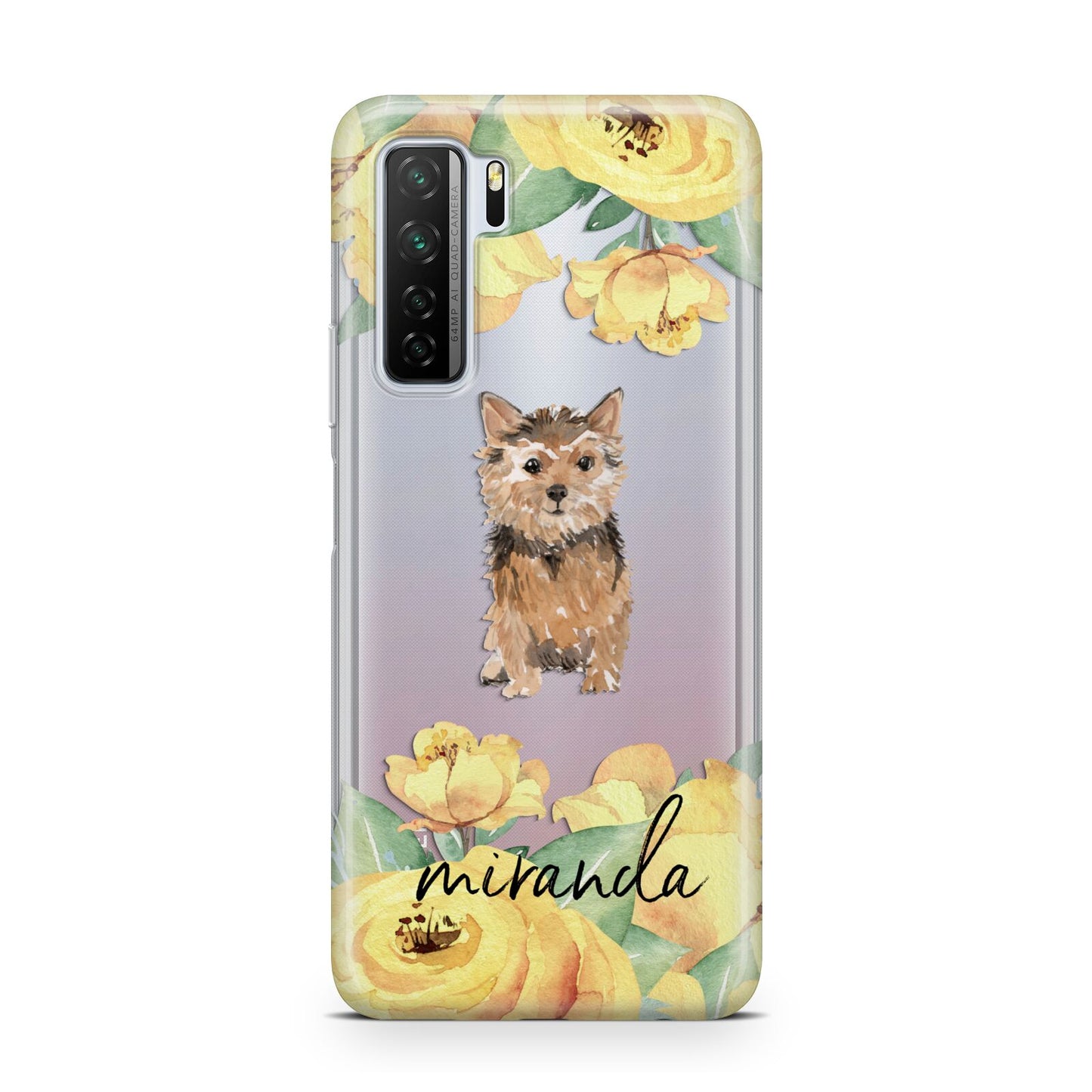 Personalised Norwich Terrier Huawei P40 Lite 5G Phone Case
