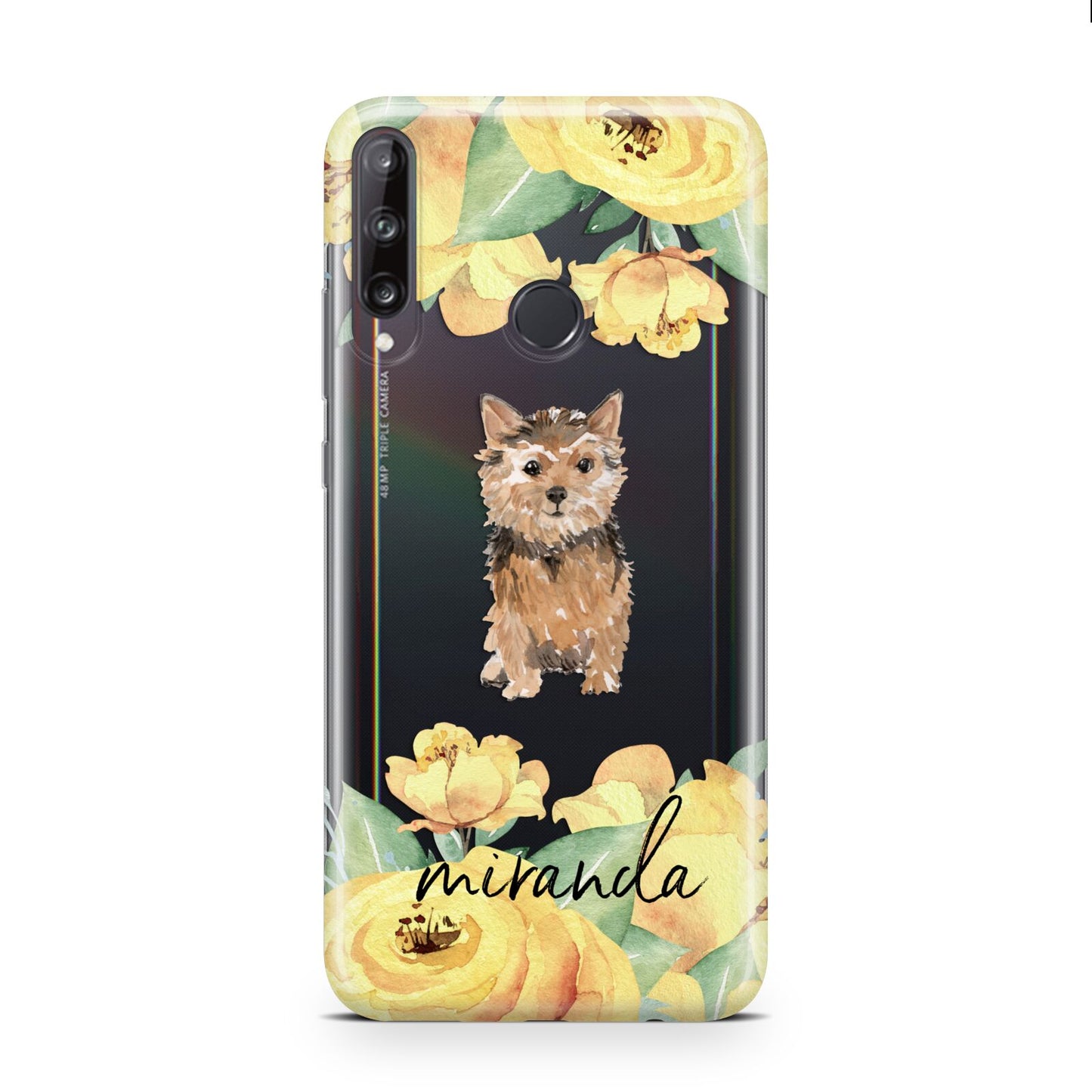 Personalised Norwich Terrier Huawei P40 Lite E Phone Case
