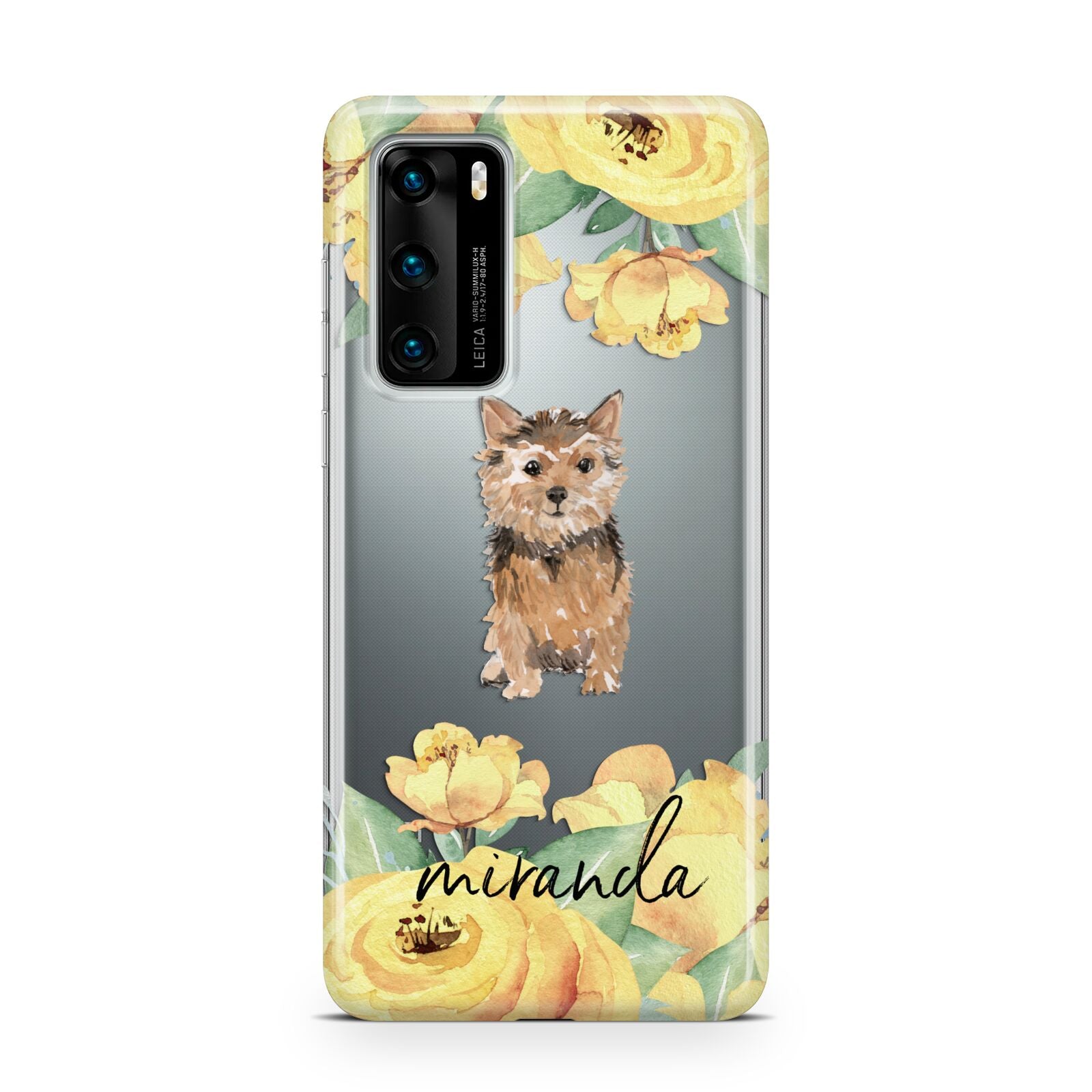 Personalised Norwich Terrier Huawei P40 Phone Case
