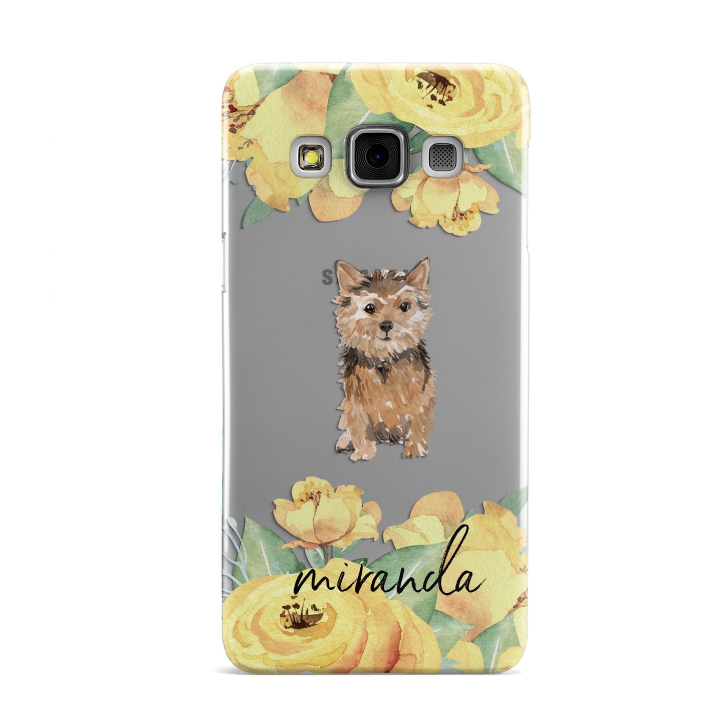 Personalised Norwich Terrier Samsung Galaxy A3 Case
