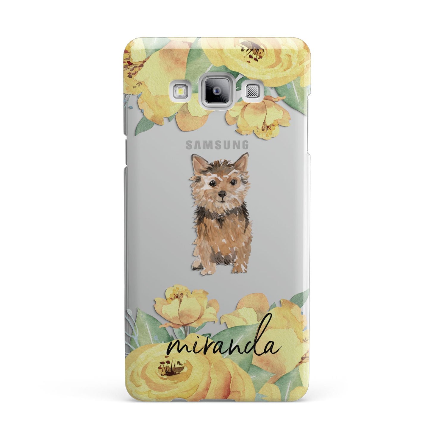 Personalised Norwich Terrier Samsung Galaxy A7 2015 Case