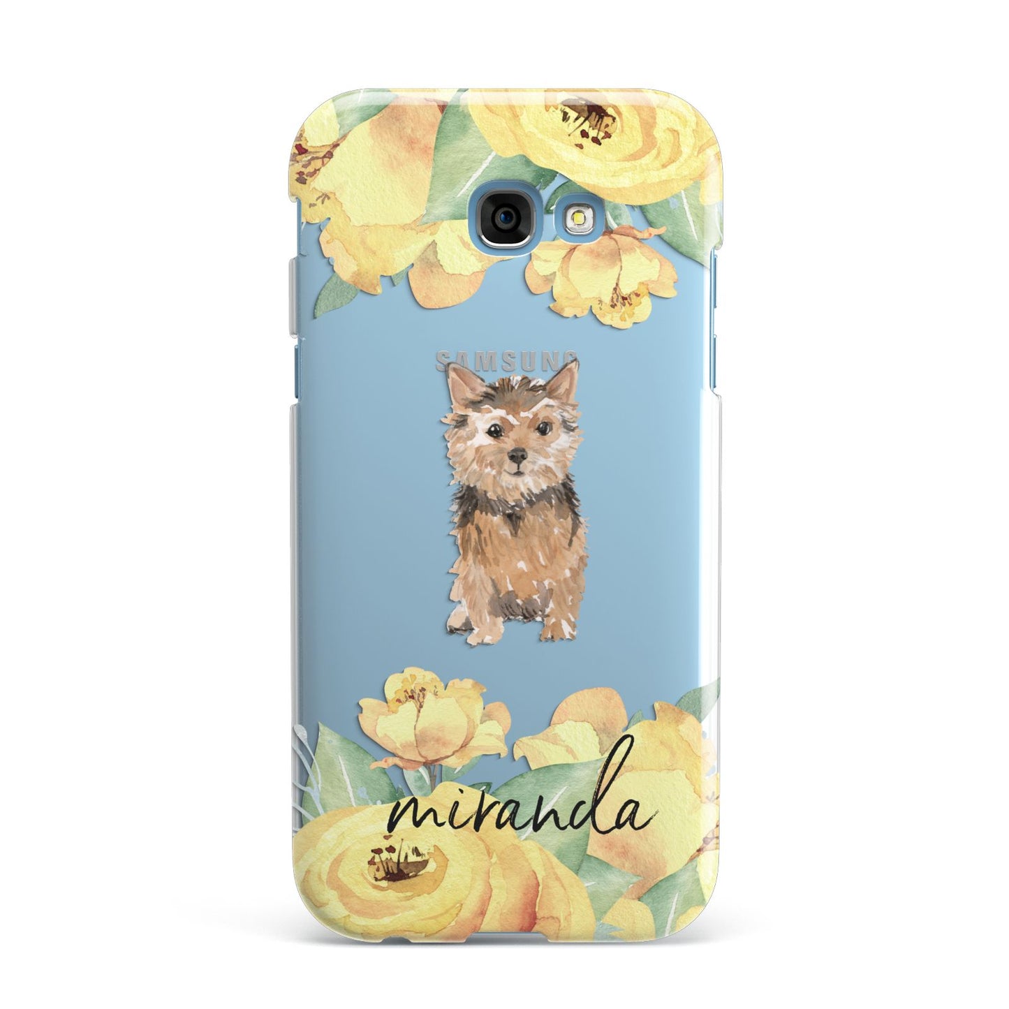 Personalised Norwich Terrier Samsung Galaxy A7 2017 Case