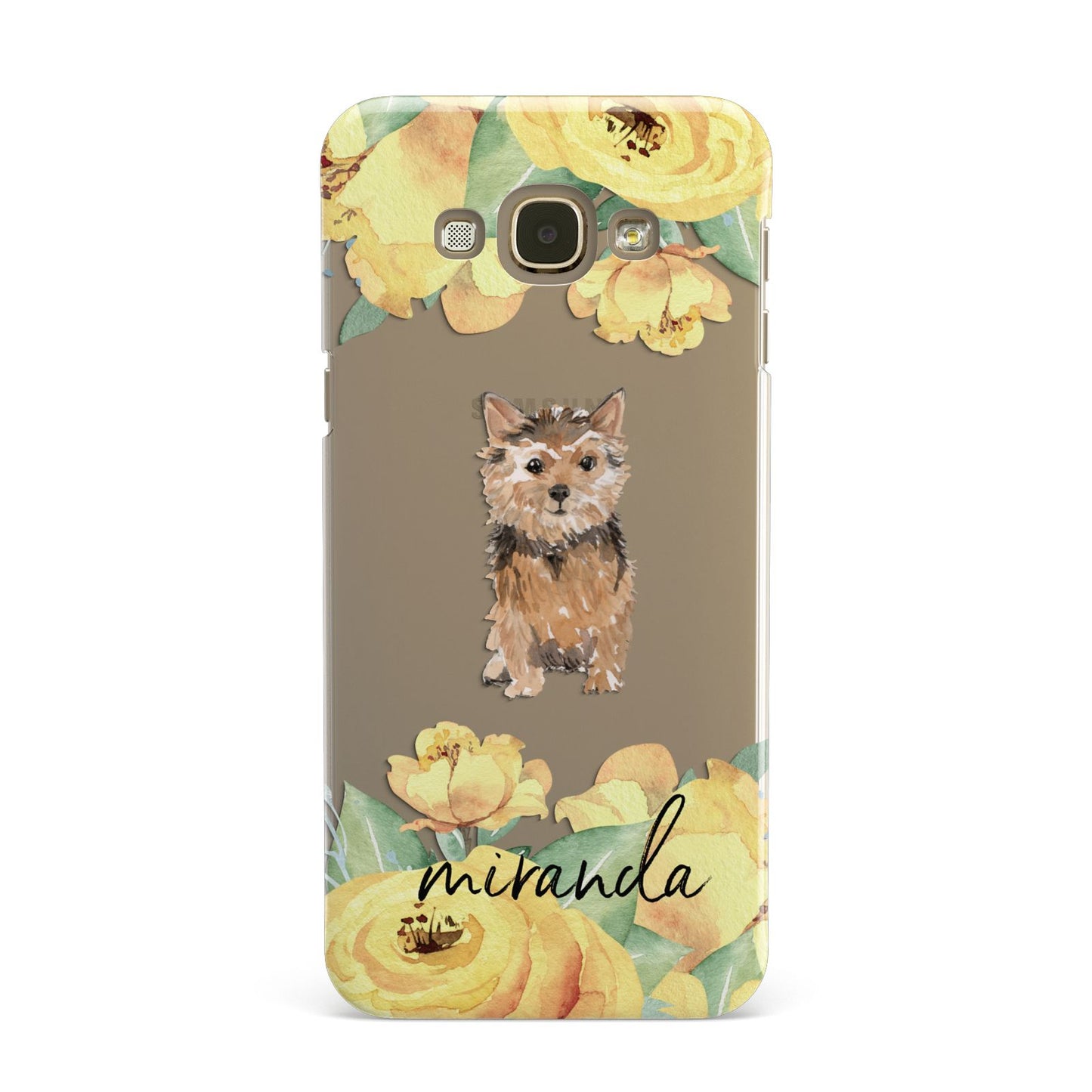 Personalised Norwich Terrier Samsung Galaxy A8 Case