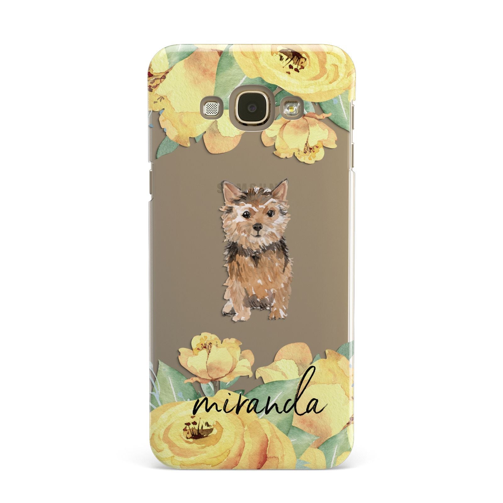 Personalised Norwich Terrier Samsung Galaxy A8 Case