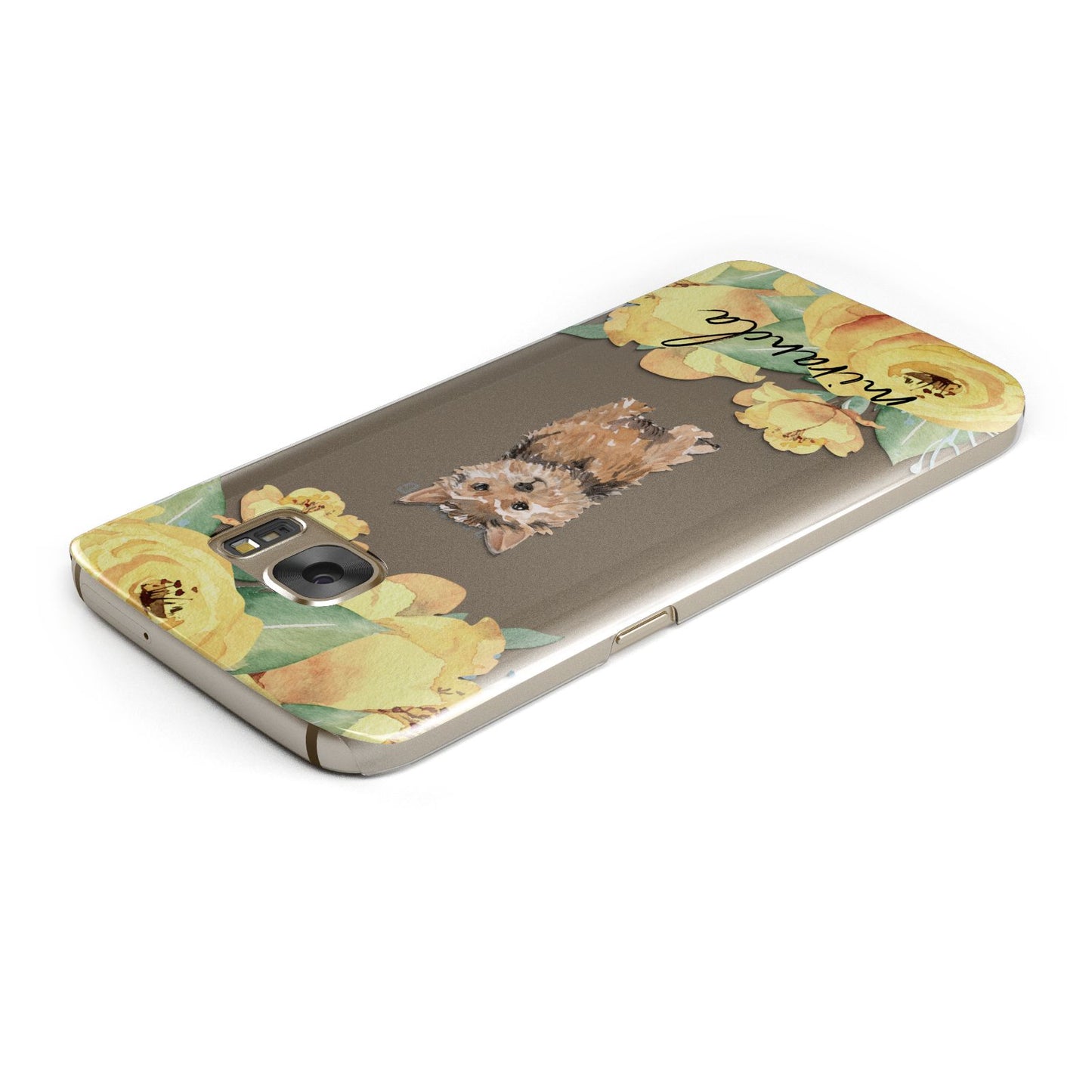 Personalised Norwich Terrier Samsung Galaxy Case Top Cutout