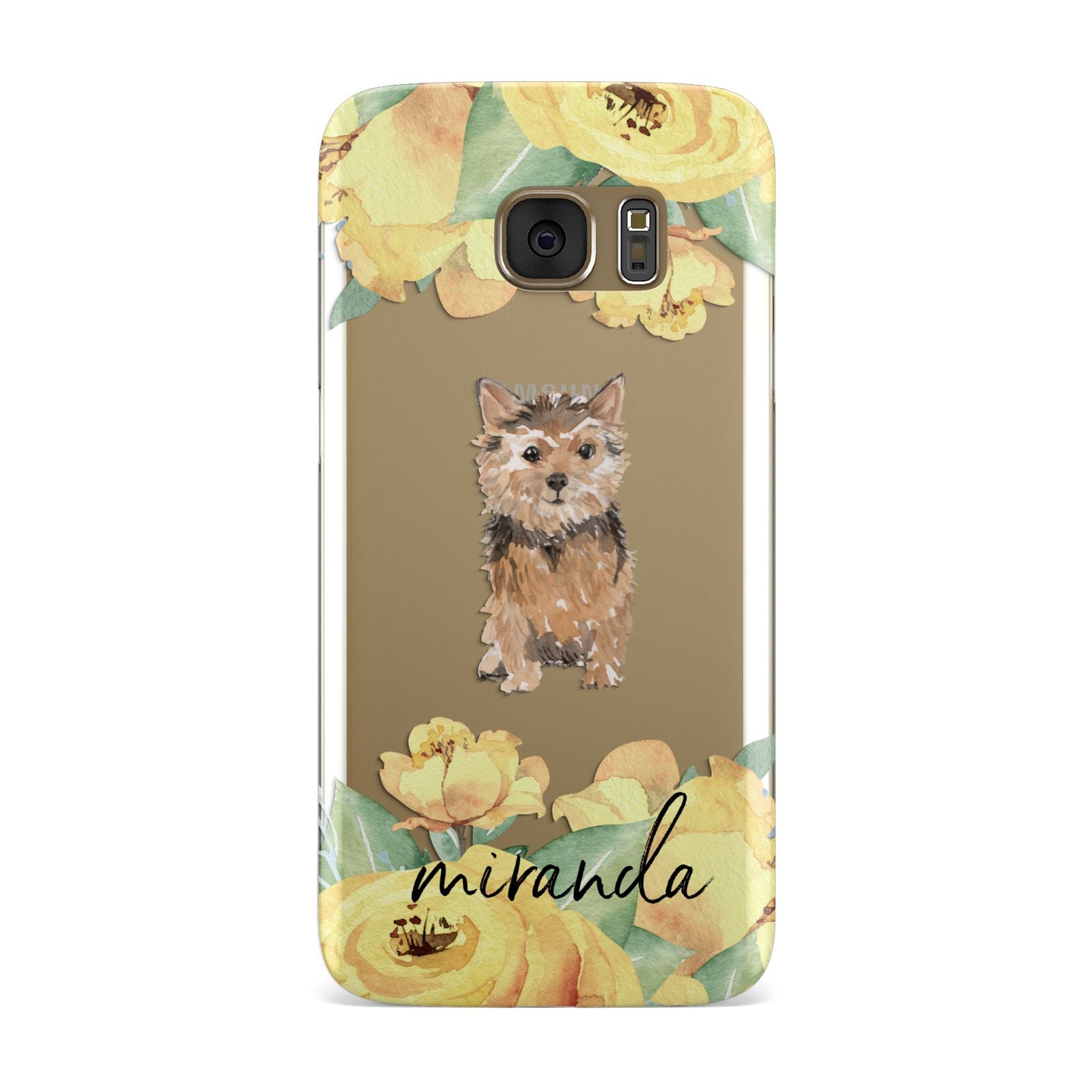 Personalised Norwich Terrier Samsung Galaxy Case