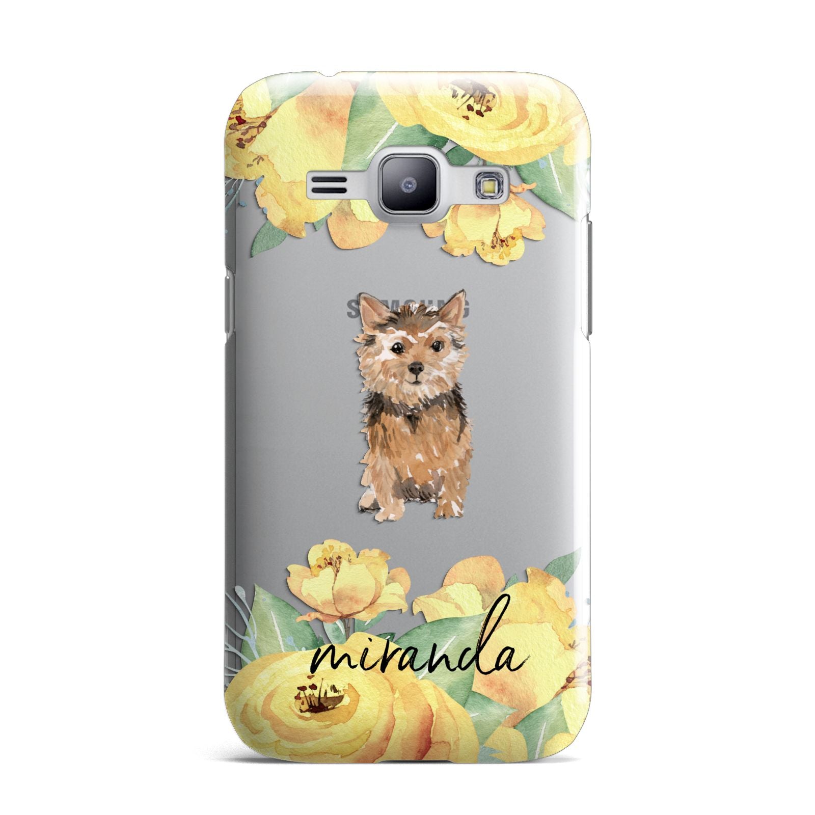Personalised Norwich Terrier Samsung Galaxy J1 2015 Case