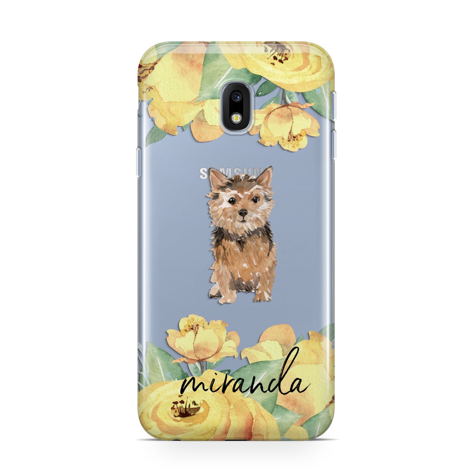 Personalised Norwich Terrier Samsung Galaxy J3 2017 Case