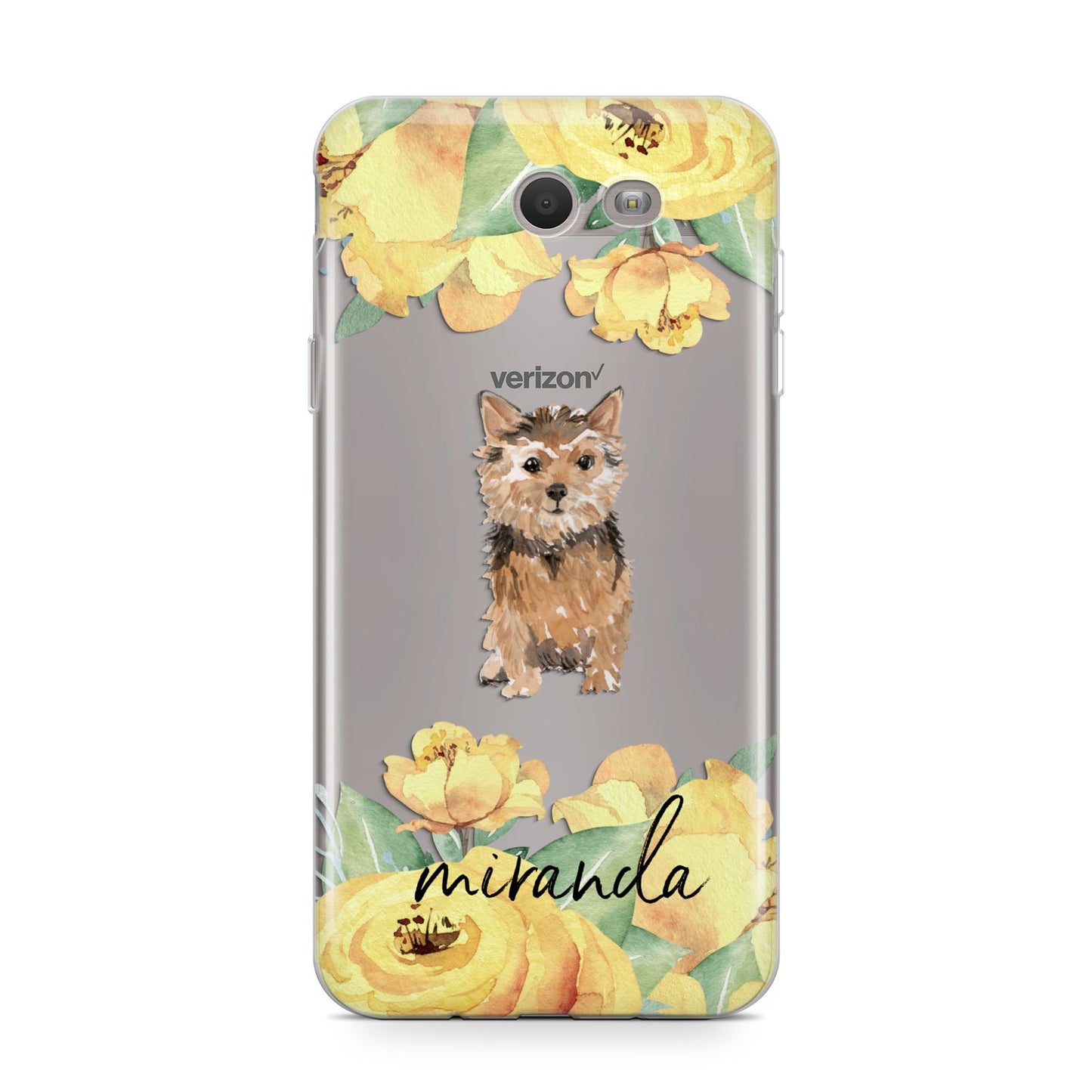 Personalised Norwich Terrier Samsung Galaxy J7 2017 Case