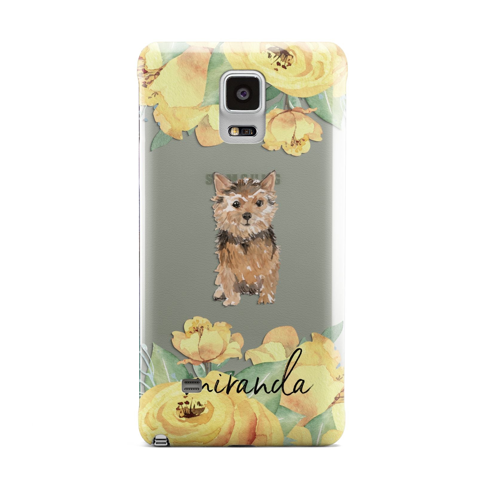 Personalised Norwich Terrier Samsung Galaxy Note 4 Case