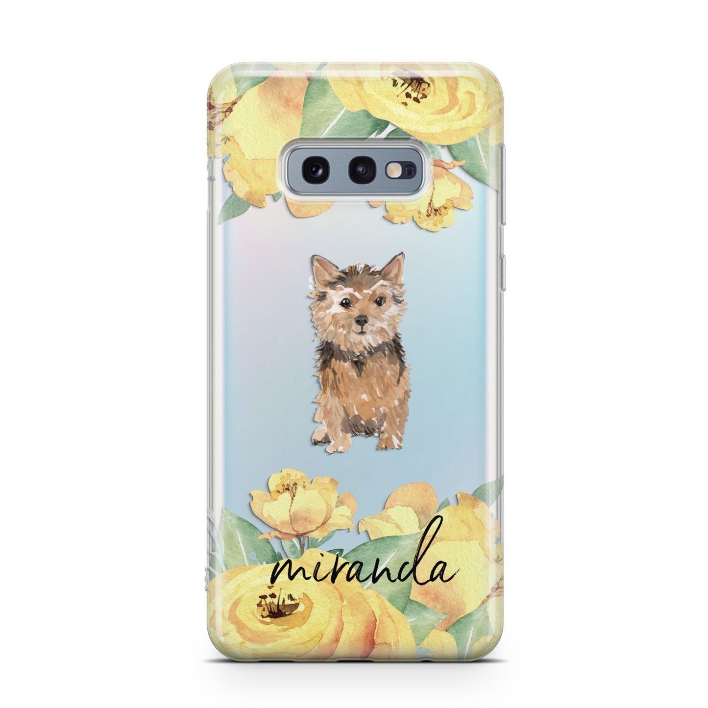 Personalised Norwich Terrier Samsung Galaxy S10E Case