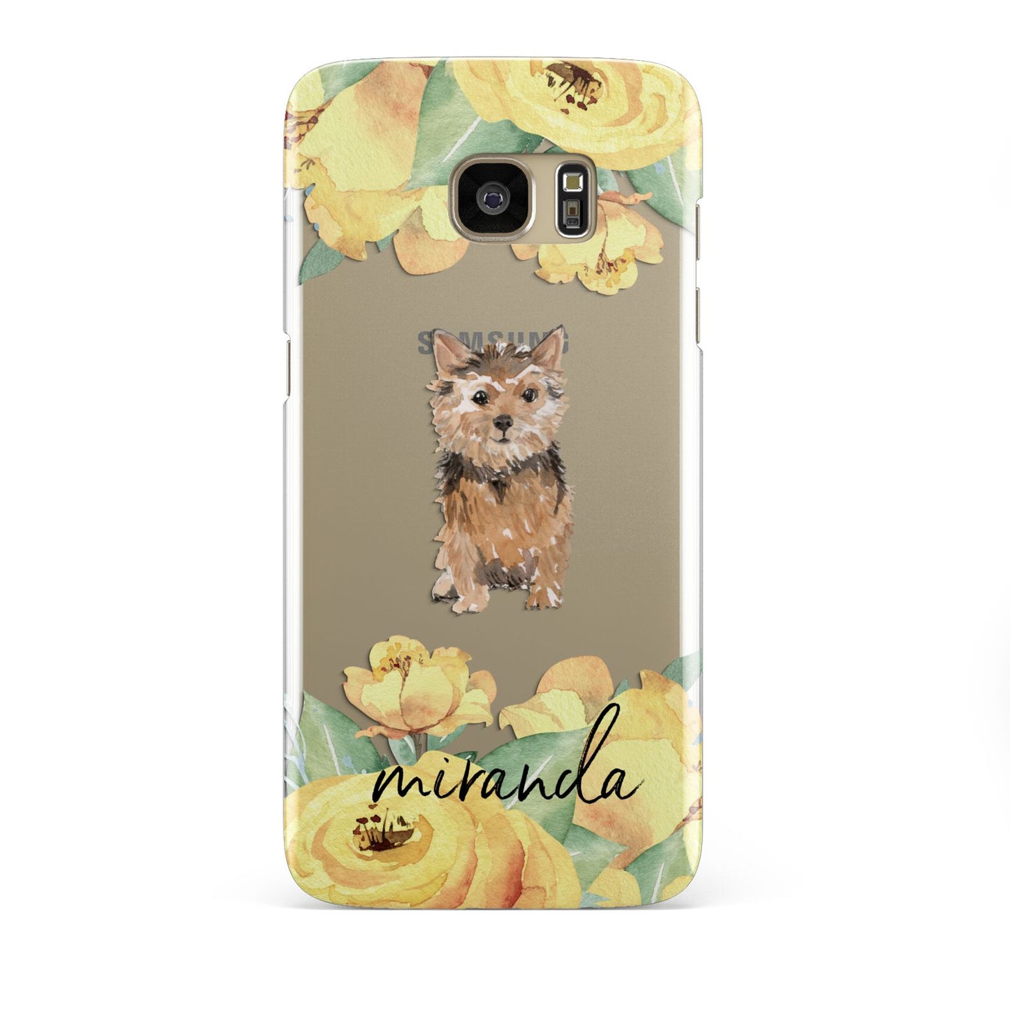 Personalised Norwich Terrier Samsung Galaxy S7 Edge Case