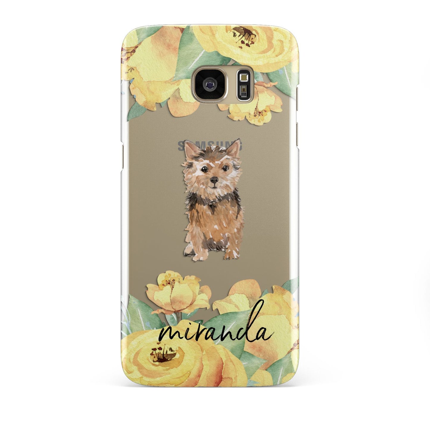 Personalised Norwich Terrier Samsung Galaxy S7 Edge Case