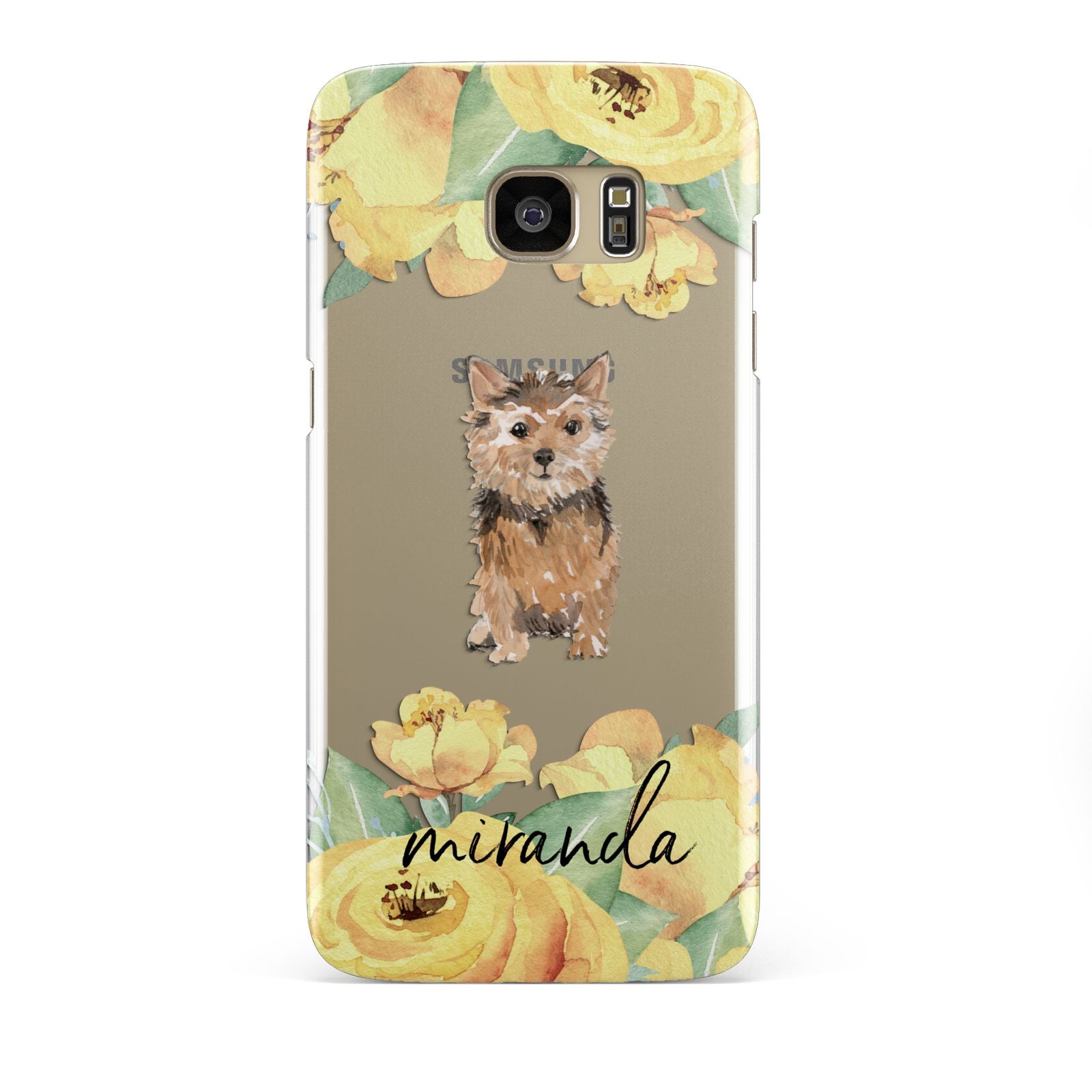 Personalised Norwich Terrier Samsung Galaxy S7 Edge Case