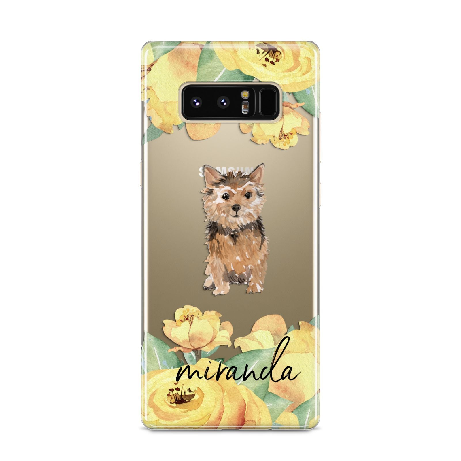 Personalised Norwich Terrier Samsung Galaxy S8 Case