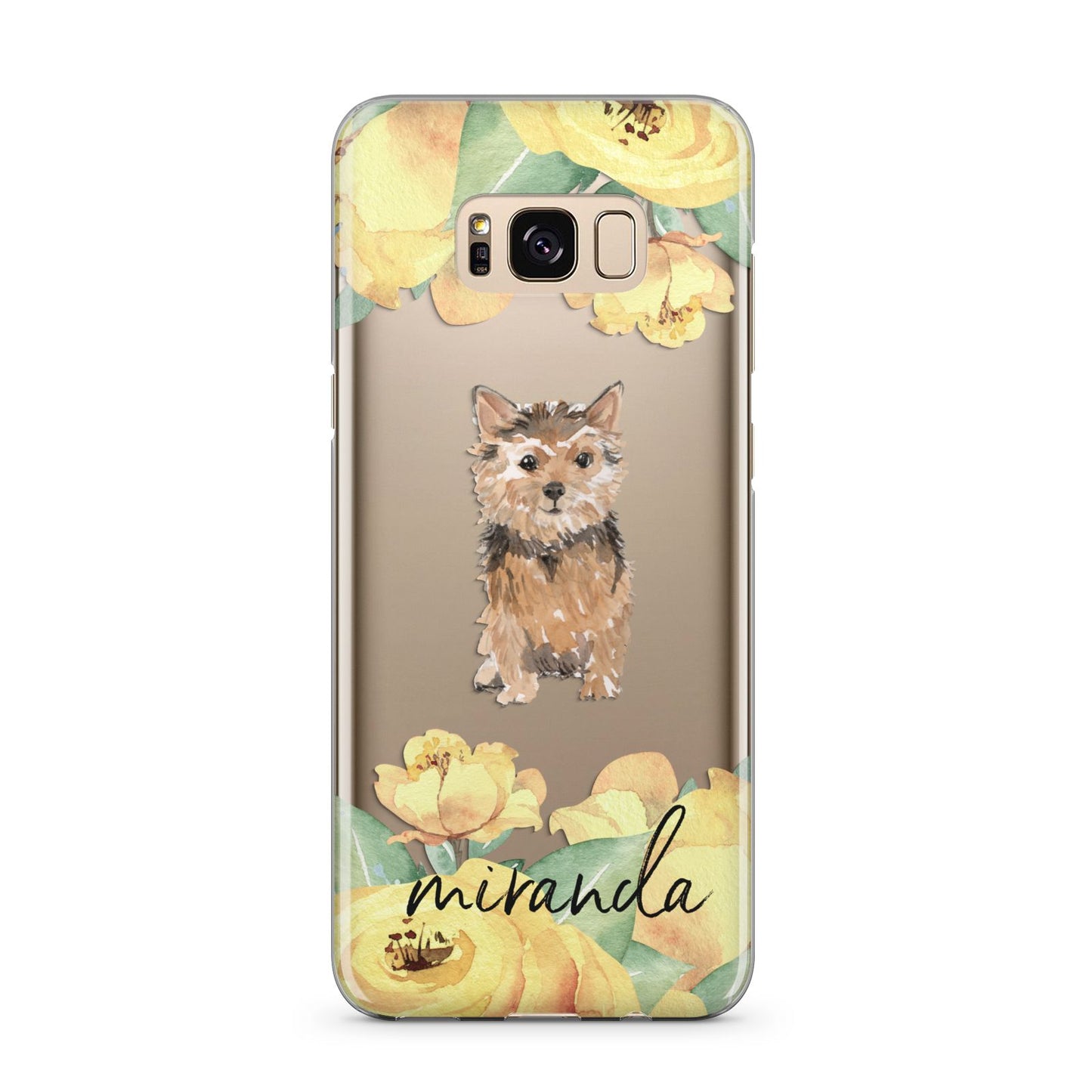 Personalised Norwich Terrier Samsung Galaxy S8 Plus Case