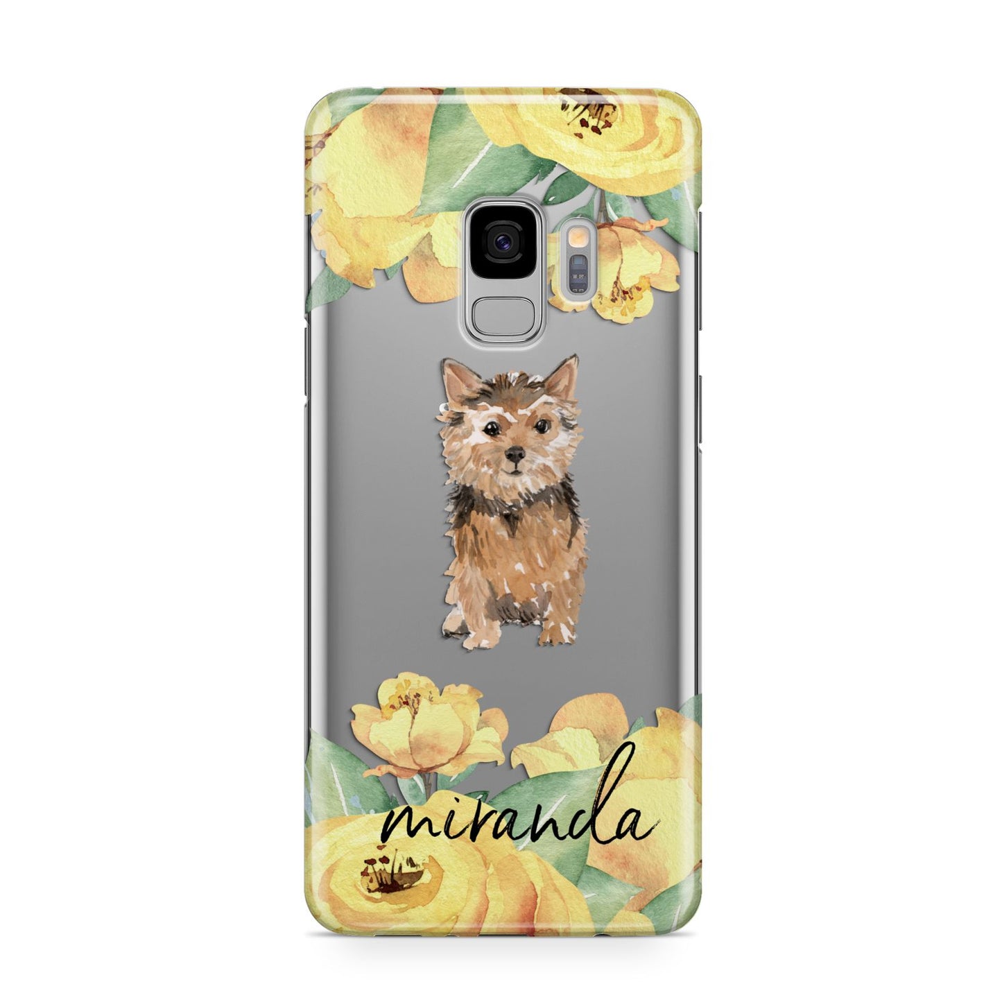 Personalised Norwich Terrier Samsung Galaxy S9 Case