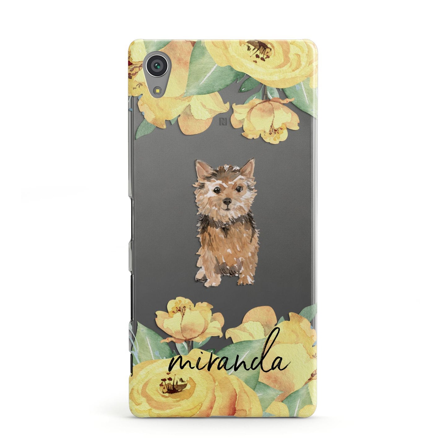 Personalised Norwich Terrier Sony Xperia Case