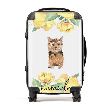 Personalised Norwich Terrier Suitcase