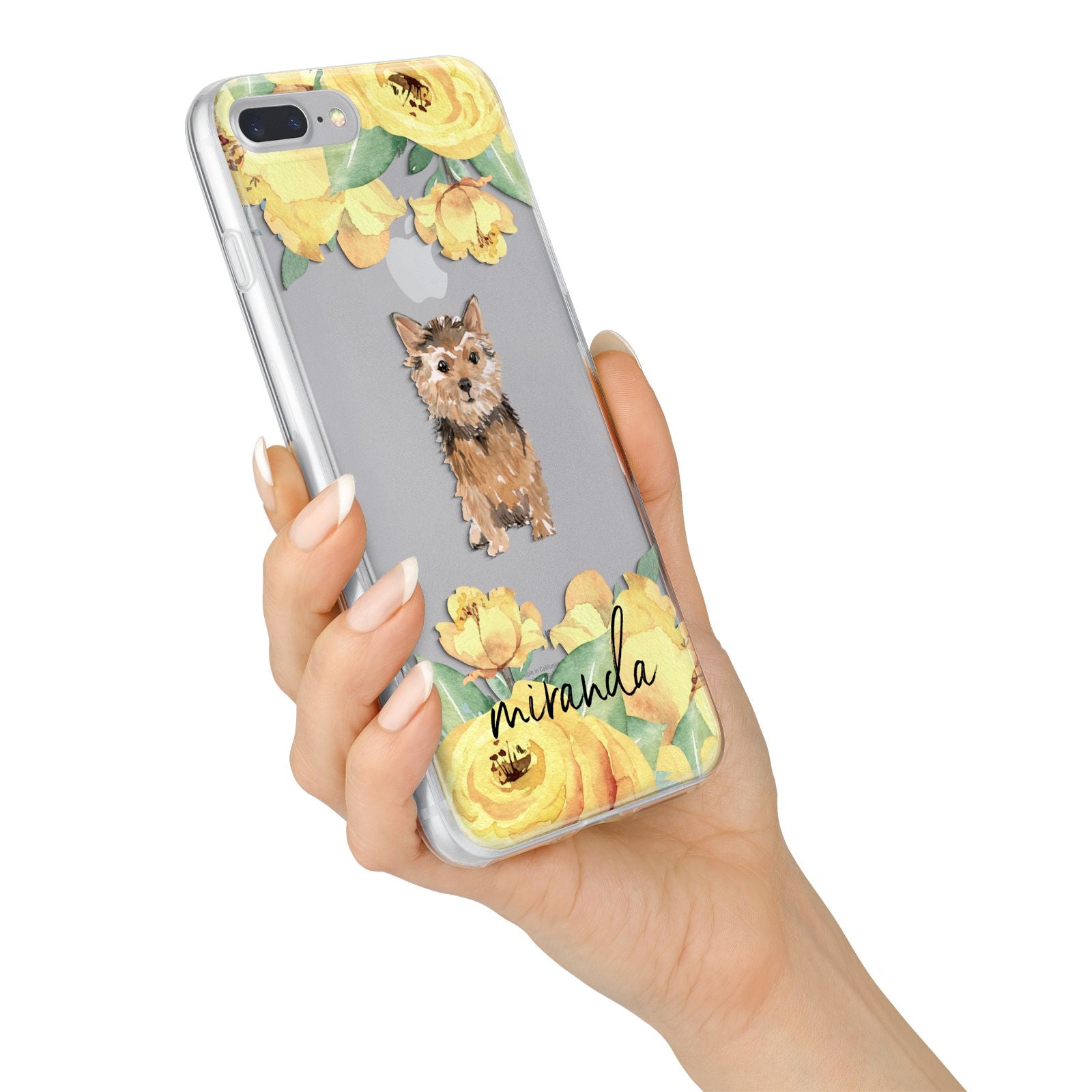Personalised Norwich Terrier iPhone 7 Plus Bumper Case on Silver iPhone Alternative Image