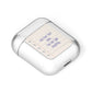 Personalised Notepad AirPods Case Laid Flat