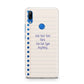 Personalised Notepad Huawei P Smart Z