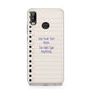 Personalised Notepad Huawei P20 Lite Phone Case